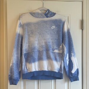 Like New Nike Kids Blue/White Hoodie Sweatshirt Sz XL